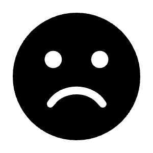 Sentiment Dissatisfied Fill Icon from Rounded Fill - Material Symbols Set
