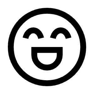 Sentiment Excited Icon from Sharp Line - Material Symbols Set