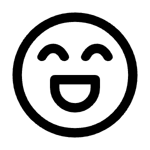 Sentiment Excited Icon from Rounded Line - Material Symbols Set