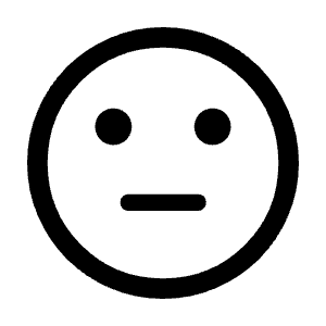 Sentiment Neutral Icon from Rounded Line - Material Symbols Set