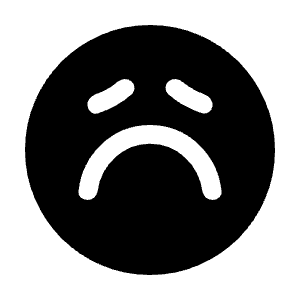 Sentiment Sad Fill Icon from Rounded Fill - Material Symbols Set