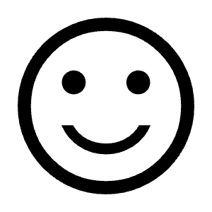 Sentiment Satisfied Icon from Sharp Line - Material Symbols Set