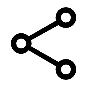 Share Icon from Outlined Line - Material Symbols Set
