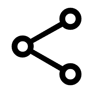 Share Icon from Rounded Line - Material Symbols Set