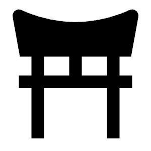 Shinto Religion Fill Icon from Outlined Fill - Streamline Material Free Set