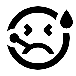 Sick Icon from Outlined Line - Streamline Material Free Set