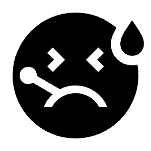 Sick Fill Icon from Sharp Fill - Material Symbols Set