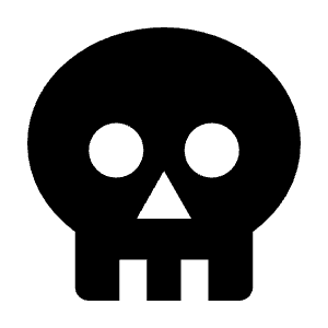 Skull Fill Icon from Outlined Fill - Material Pro Free Set