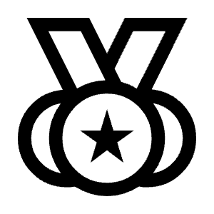 Social Leaderboard Icon from Sharp Line - Material Symbols Set