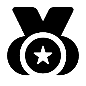 Social Leaderboard Fill Icon from Rounded Fill - Material Symbols Set