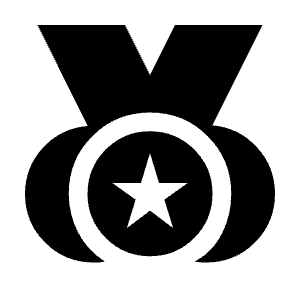 Social Leaderboard Fill Icon from Sharp Fill - Material Symbols Set