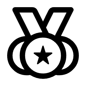 Social Leaderboard Icon from Rounded Line - Material Symbols Set