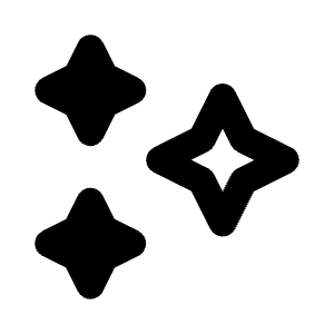 Sparkle Icon from Rounded Line - Streamline Material Free Set