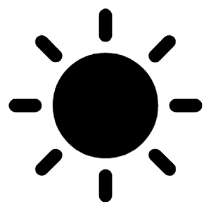 Sunny Fill Icon from Rounded Fill - Material Symbols Set