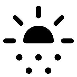 Sunny Snowing Fill Icon from Rounded Fill - Material Symbols Set
