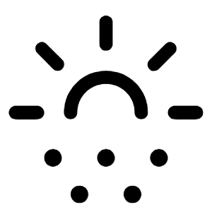 Sunny Snowing Icon from Rounded Line - Material Symbols Set