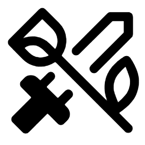 Sword Rose Icon from Rounded Line - Material Symbols Set