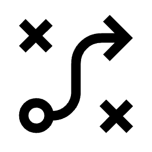 Tactic Icon from Outlined Line - Material Symbols Set