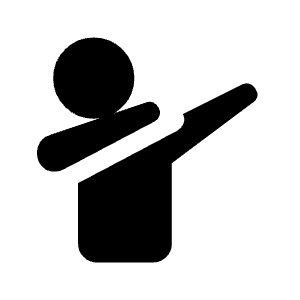Taunt Fill Icon from Rounded Fill - Material Symbols Set
