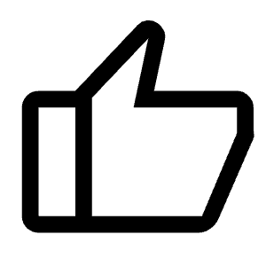 Thumb Up Icon from Rounded Line - Material Symbols Set