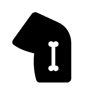 Tibia Alt Fill Icon from Rounded Fill - Material Symbols Set