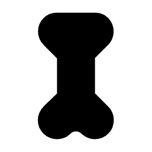 Tibia Fill Icon from Rounded Fill - Material Symbols Set