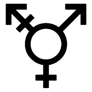 Transgender Icon from Sharp Line - Material Symbols Set