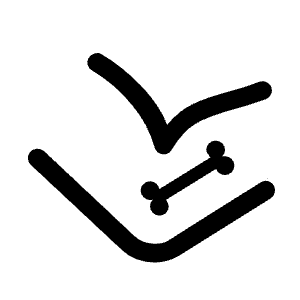 Ulna Radius Alt Icon from Rounded Line - Material Symbols Set