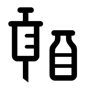 Vaccines Icon from Outlined Line - Material Symbols Set