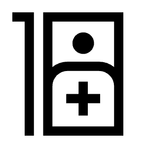 Ward Icon from Sharp Line - Material Symbols Set