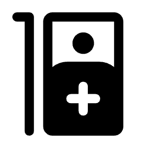 Ward Fill Icon from Rounded Fill - Material Symbols Set