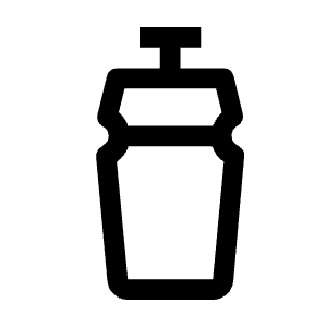 Water Bottle Icon from Outlined Line - Material Symbols Set