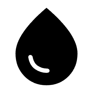 Water Drop Fill Icon from Sharp Fill - Material Symbols Set