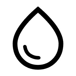 Water Drop Icon from Sharp Line - Material Symbols Set