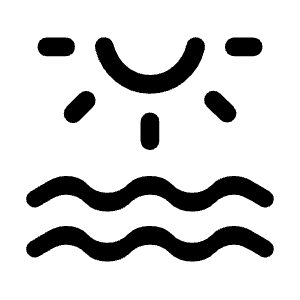 Water Lux Icon from Rounded Line - Material Symbols Set