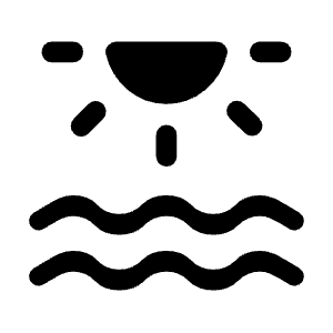 Water Lux Fill Icon from Rounded Fill - Material Symbols Set
