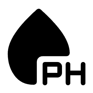 Water Ph Fill Icon from Rounded Fill - Material Symbols Set