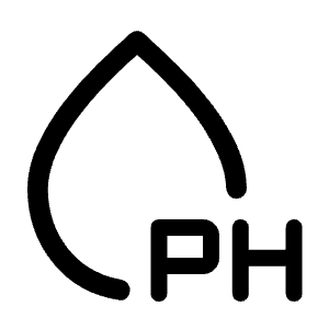 Water Ph Icon from Rounded Line - Material Symbols Set
