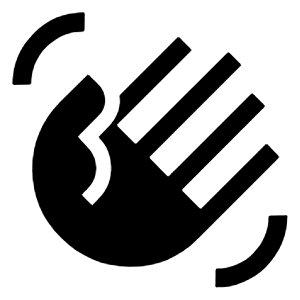 Waving Hand Fill Icon from Sharp Fill - Material Symbols Set
