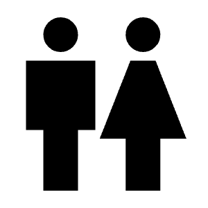 Wc Icon from Sharp Line - Streamline Material Free Set