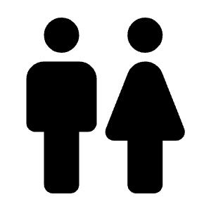 Wc Icon from Rounded Line - Streamline Material Free Set