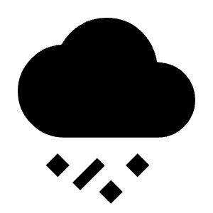 Weather Hail Fill Icon from Outlined Fill - Material Symbols Set
