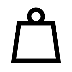 Weight Icon from Sharp Line - Material Symbols Set