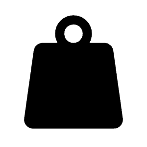 Weight Fill Icon from Rounded Fill - Material Symbols Set
