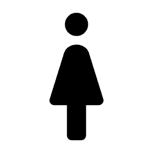 Woman Fill Icon from Rounded Fill - Material Symbols Set