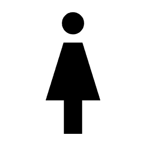 Woman Fill Icon from Sharp Fill - Material Symbols Set