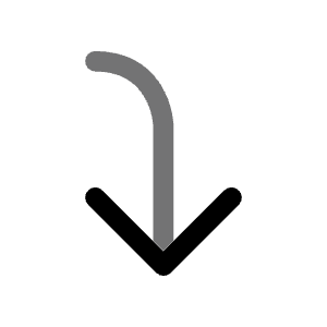 Arrow To Down Left Icon from Solar Bold Duotone Set