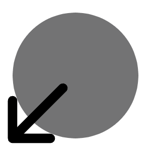 Circle Bottom Down Icon from Solar Bold Duotone Set