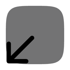 Square Bottom Down Icon from Solar Bold Duotone Set