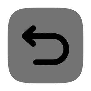 Undo Left Round Square Icon from Solar Bold Duotone Set